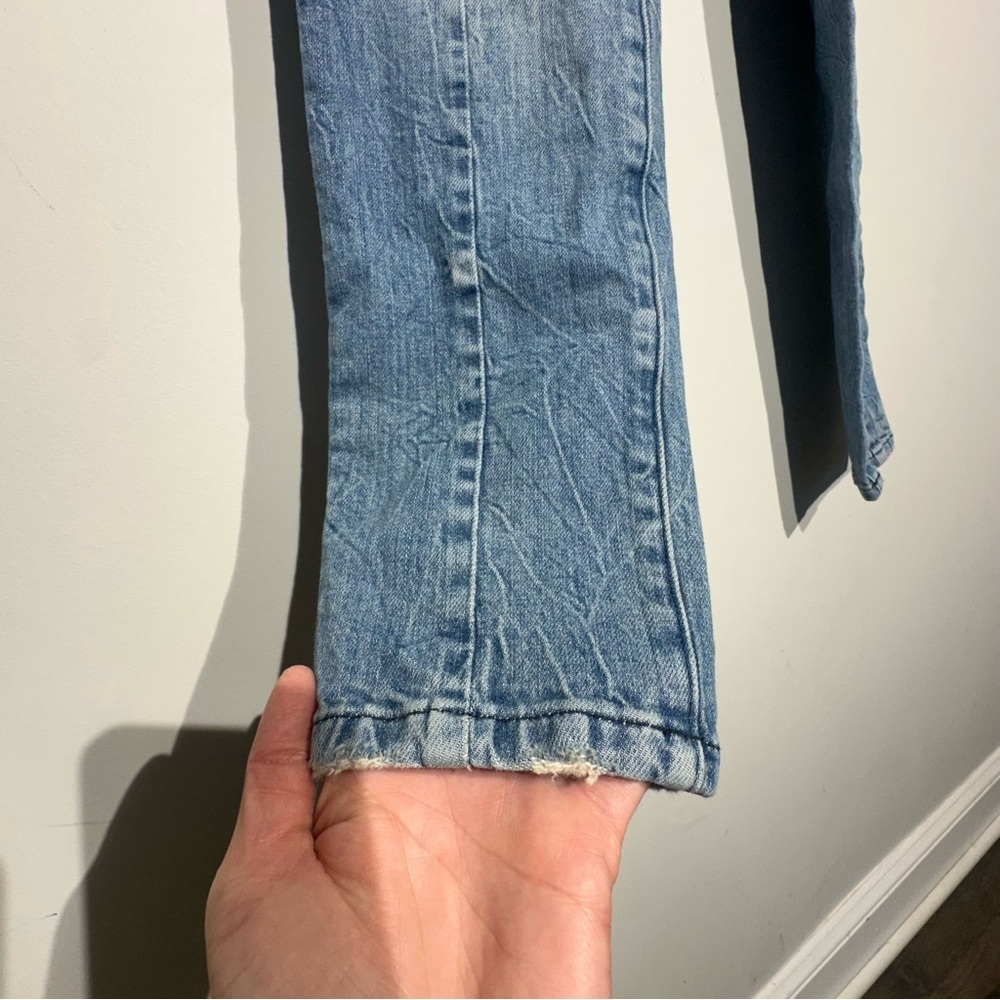 Jonathan Simkhai Designer Womans Distressed Jeans Blue Light Wash Size 25 - Picture 3 of 13